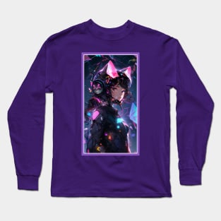 Anime Cat Girl | Quality Anime Artwork | Manga Anime Art Long Sleeve T-Shirt